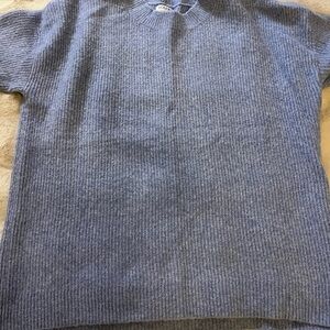 J. Crew Women’s Heathered Blue Crewneck Sweater